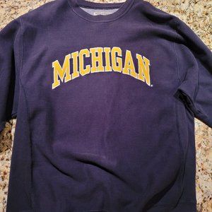 Vintage 90s Y2K Steve and Barry's Crewneck University of Michigan Sweatshirt